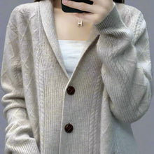 Cargar imagen en el visor de la galería, V-Neck Cashmere Cardigan