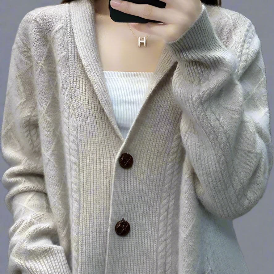 V-Neck Cashmere Cardigan