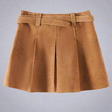 Cargar imagen en el visor de la galería, Sheepskin Suede Skirt