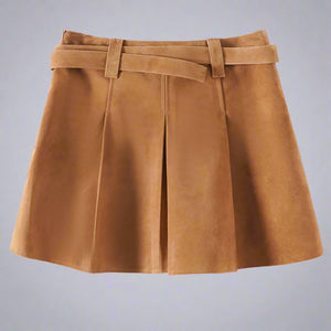 Sheepskin Suede Skirt