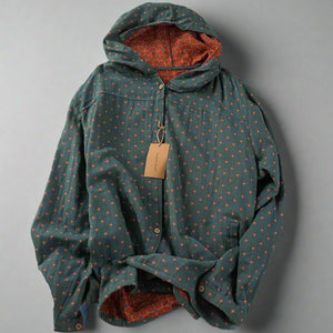 Plaid Cotton Hoodie