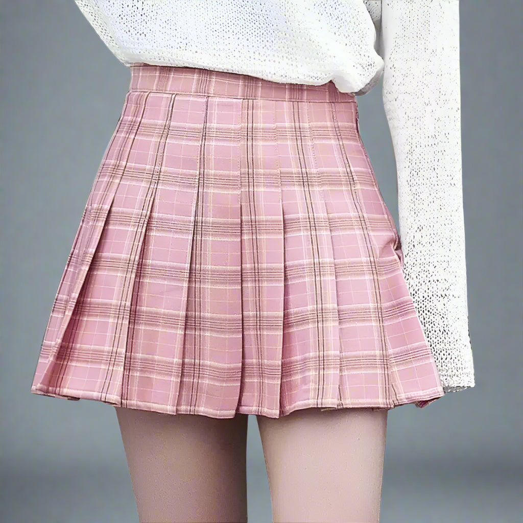 Casual Plaid Skirt