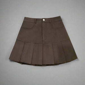 High Waist Pleated Skirt