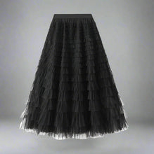 Cargar imagen en el visor de la galería, Mesh Layered Skirt