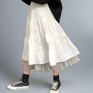 Tulle Midi Skirt