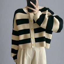 Load image into Gallery viewer, Striped Knitted Cardigan