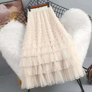 Mesh Layered Skirt