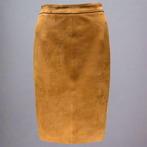 Suede Pencil Skirt