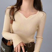 Load image into Gallery viewer, Slim Ribbed Sweater