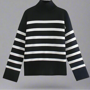 White Stripe Sweater