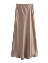 Load image into Gallery viewer, Satin Midi Skirt