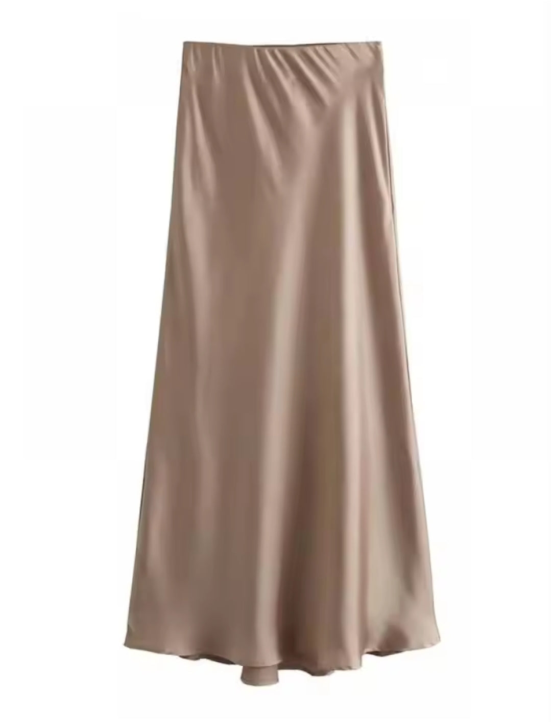 Satin Midi Skirt