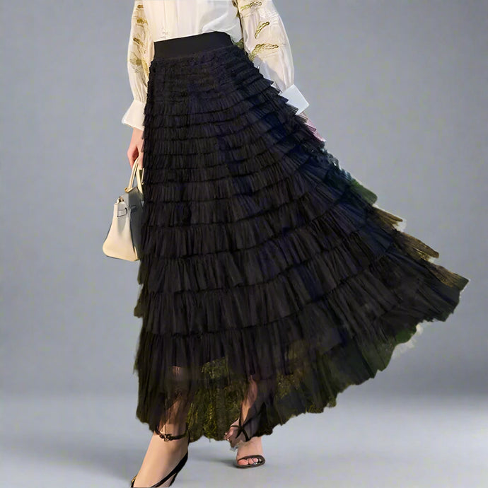 Mesh Layered Skirt