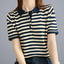 Load image into Gallery viewer, Cotton Striped Polo