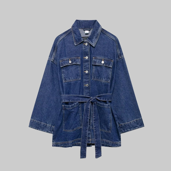 Belted Denim Jacket