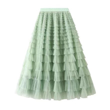 Cargar imagen en el visor de la galería, Mesh Layered Skirt