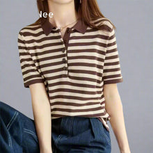 Load image into Gallery viewer, Cotton Striped Polo